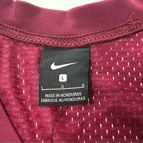 NWT Nike Jersey Men’s Size Large Burgundy Football Practice - Picture 5 of 10